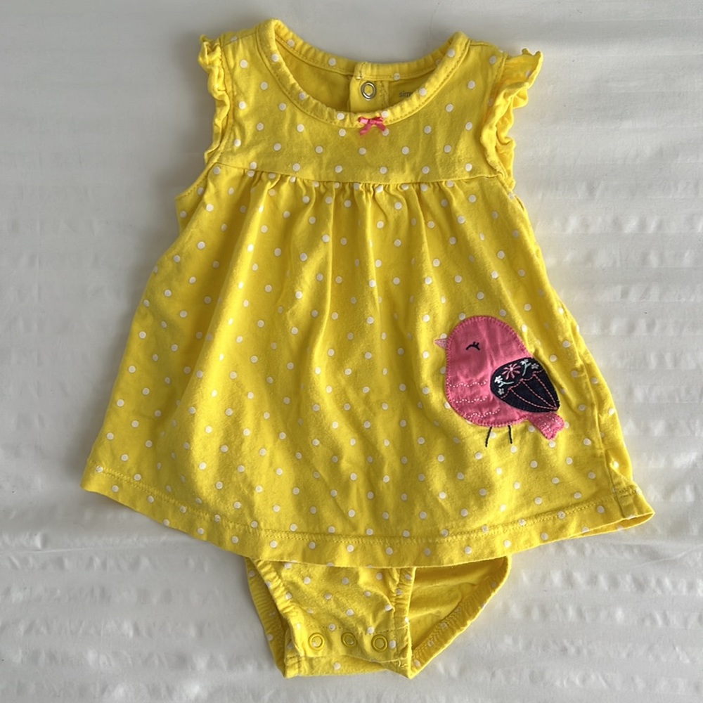 Simple joys by Carter Yellow spring dress